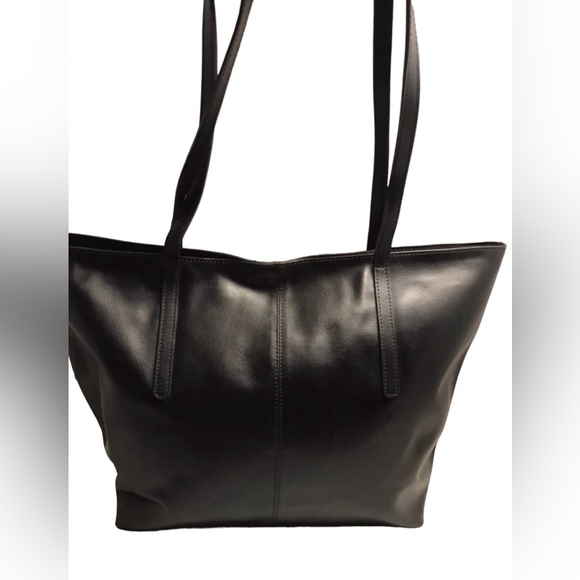 Rustic Town Women’s black leather tote bag purse - Picture 2 of 10